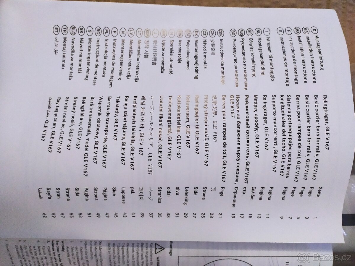 střešní nosič (příčník) Mercedes GLE - 5