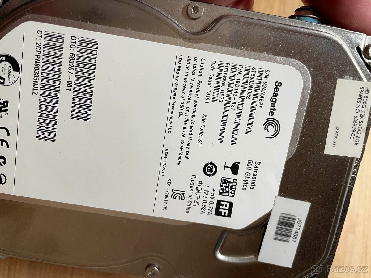 Hard disk Seagate 500GB 3,5" - pevný disk - 5
