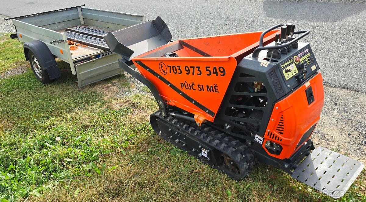 Samonakládací pásový minidumper - 5