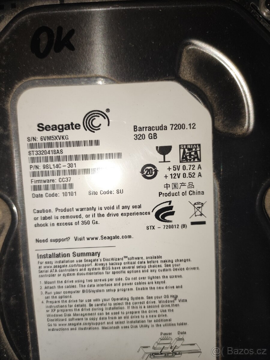 Hdd 3.5" 1tb 500gb 320gb SATA - 5