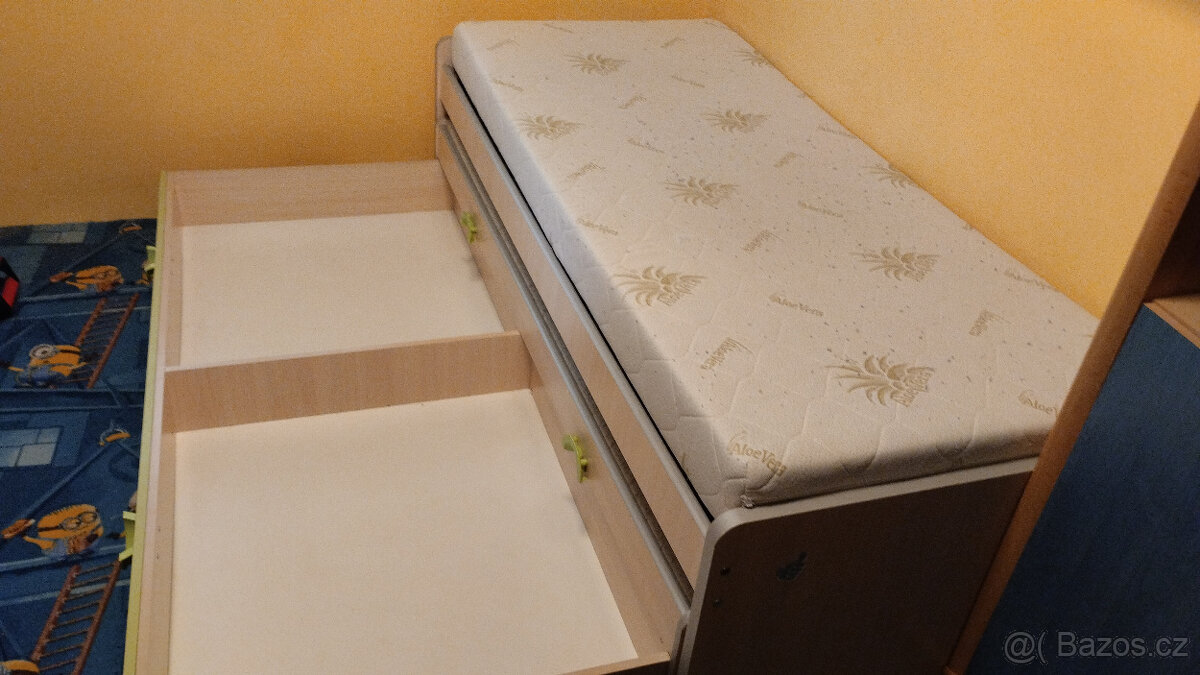 DĚTSKÁ POSTEL S ROZKLADEM A KVALITNÍ MATRACÍ 190X80 - 5