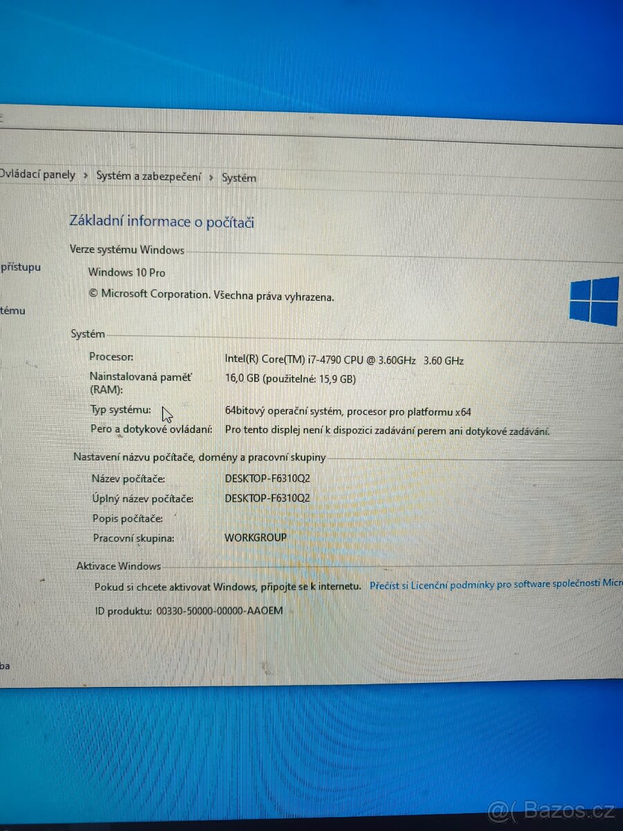 Intel Core i7-4790/16GB DDR3 - 5