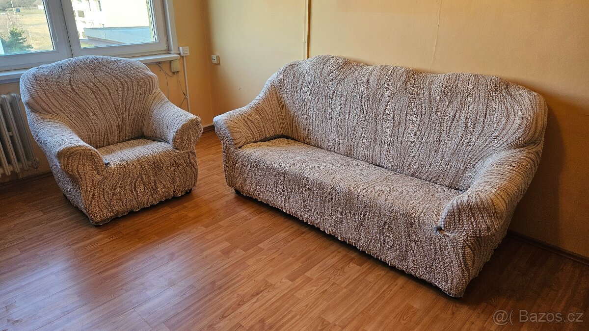 Sedací souprava pohovka a gauč - 5