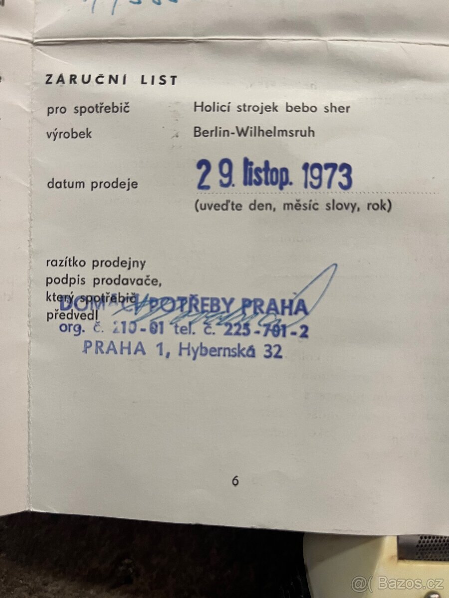 Holící strojek Berlin-Wilhelmsruh - 5