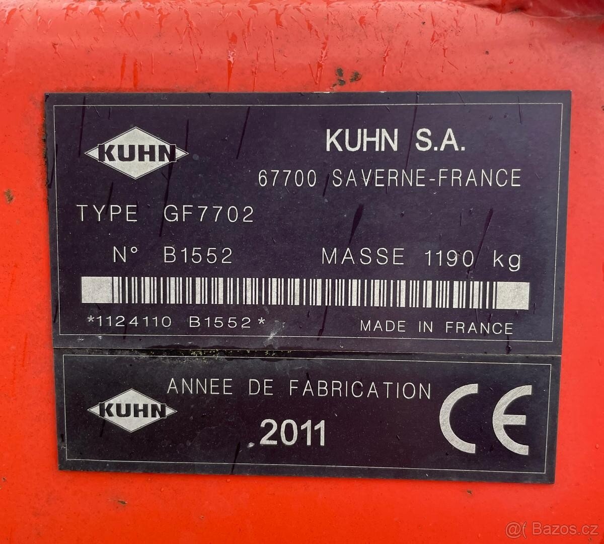 Obraceč píce KUHN GF 7702 TOP STAV - 5