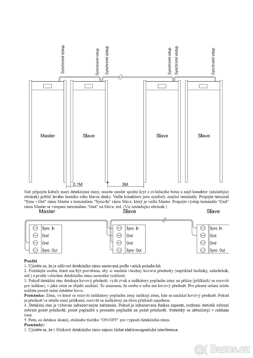 Průchozí detektor kovů ALL-SUN TS1250 - 5