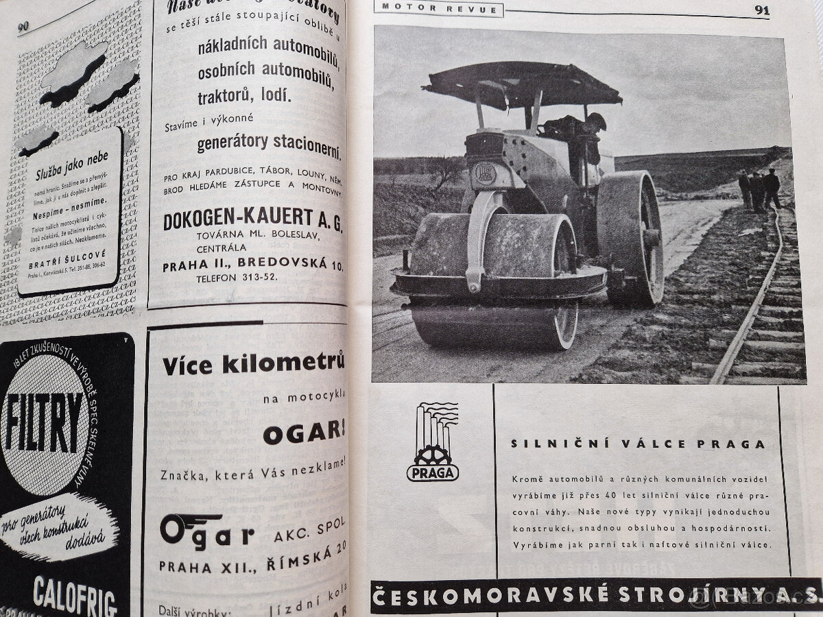 Svázané časopisy Motor Revue 1942-1944 auto motocykl veterán - 5