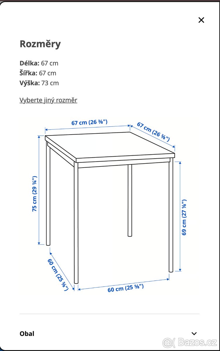 Jídelní stůl + židle - 5