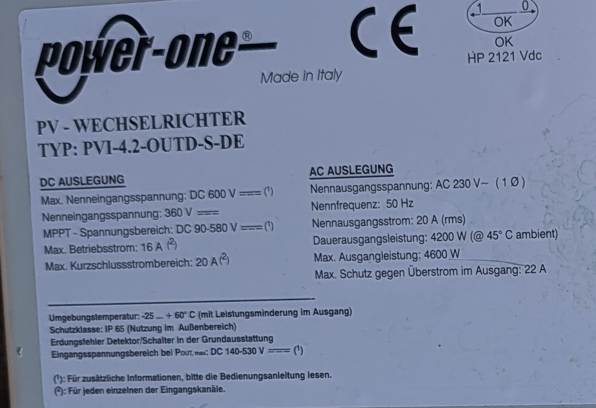 Solární měnič 4,2 KW AURORA - 5