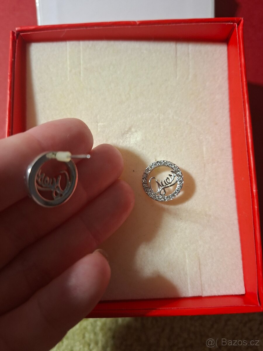 Guess náušnice – stříbrné - 5