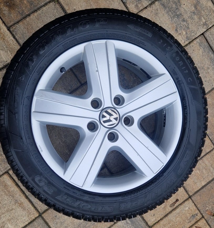 ALU R17 215/60/17 zimní original VW T5 T5.1 T6 T6.1 - 5