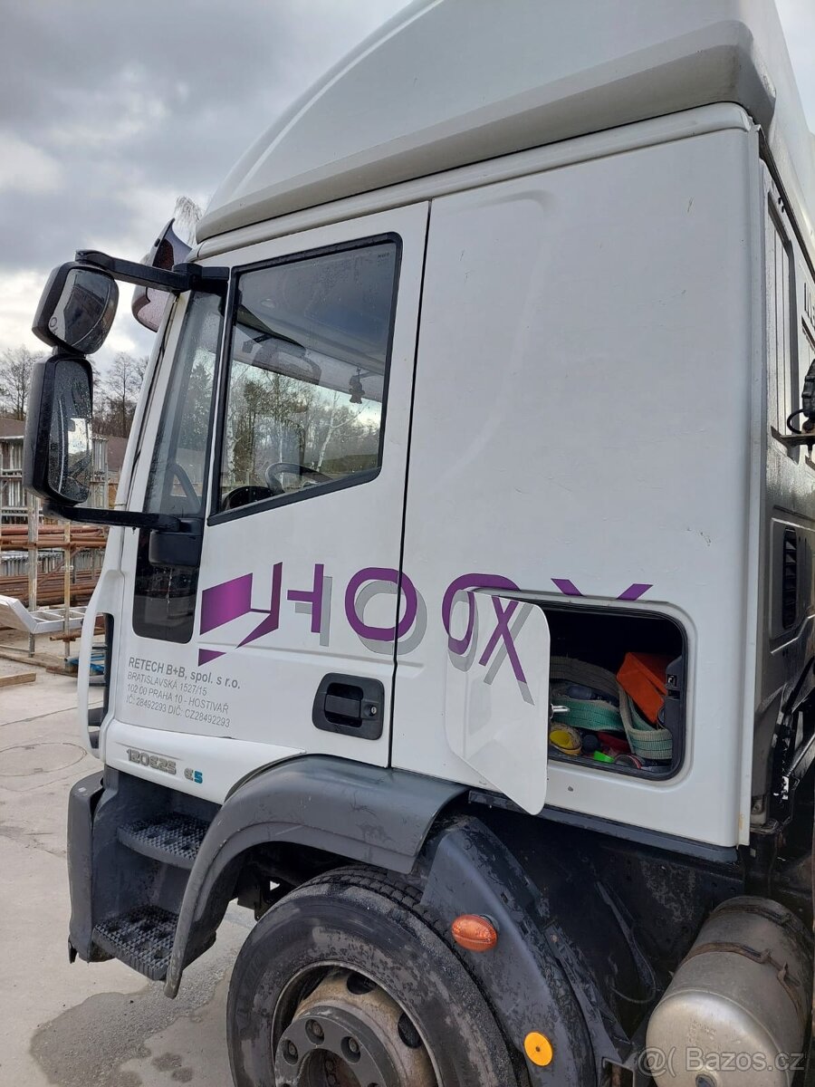 Iveco 120E25, bočnice, ruka, dvouosý valník - 5