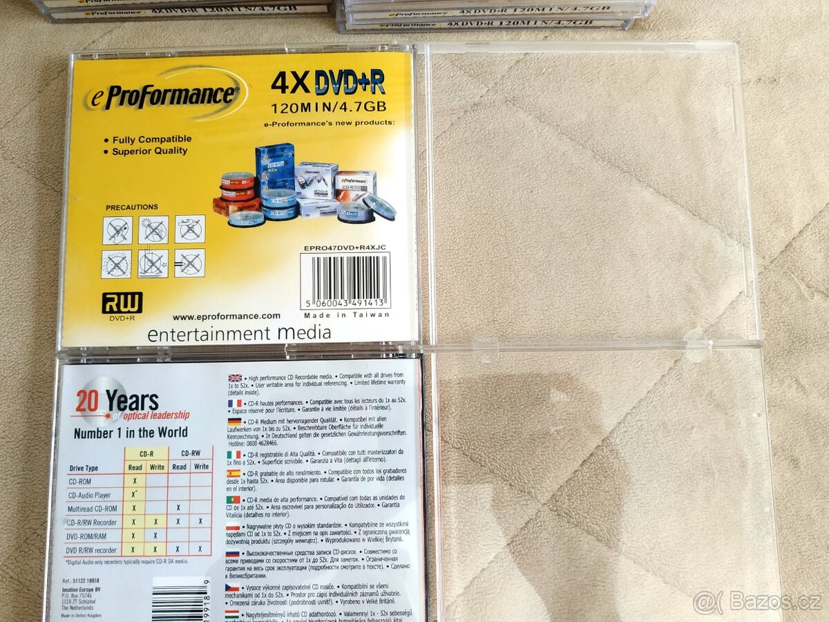 50x obaly 10,4 mm pro CD, DVD, Blu-ray - 5