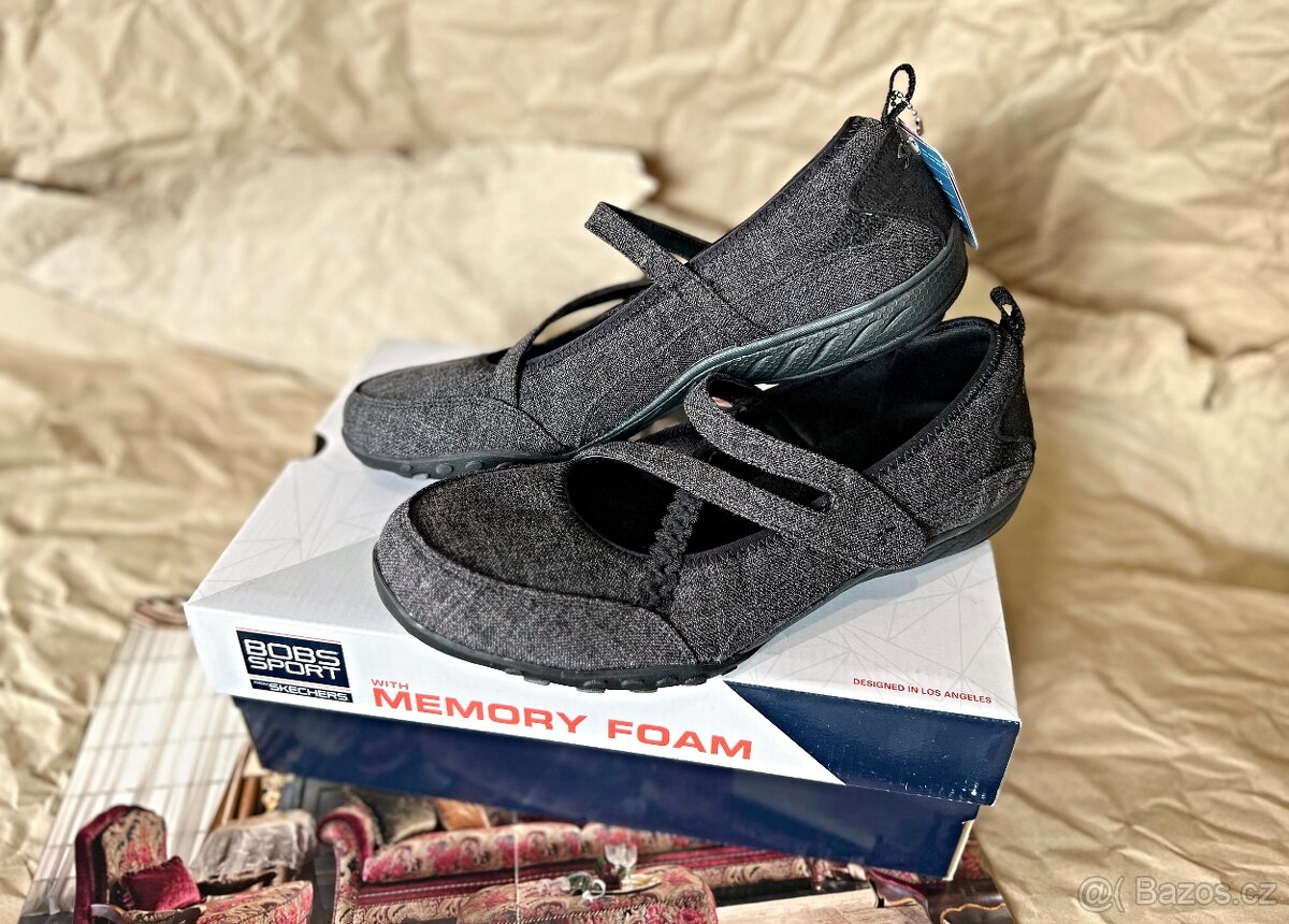 Pohodlné balerínky SKECHERS BREATHE EASY, EU 41 - 5