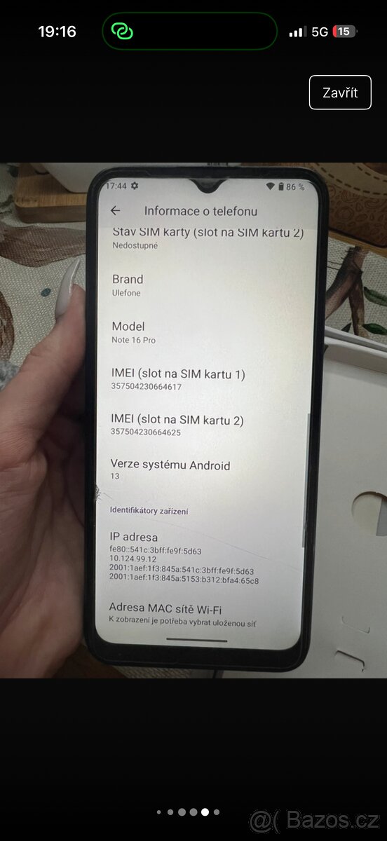 UleFone Note 16 Pro. 8+256GB - 5