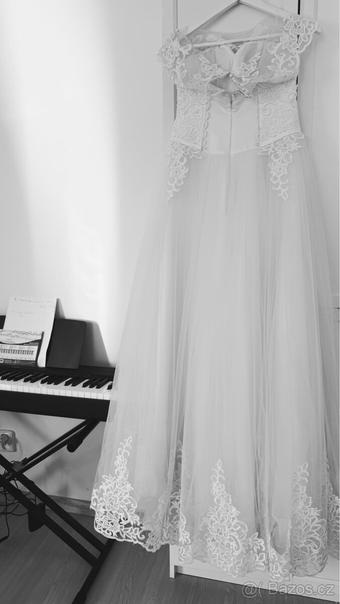 Svatební šaty nové S/M - 5