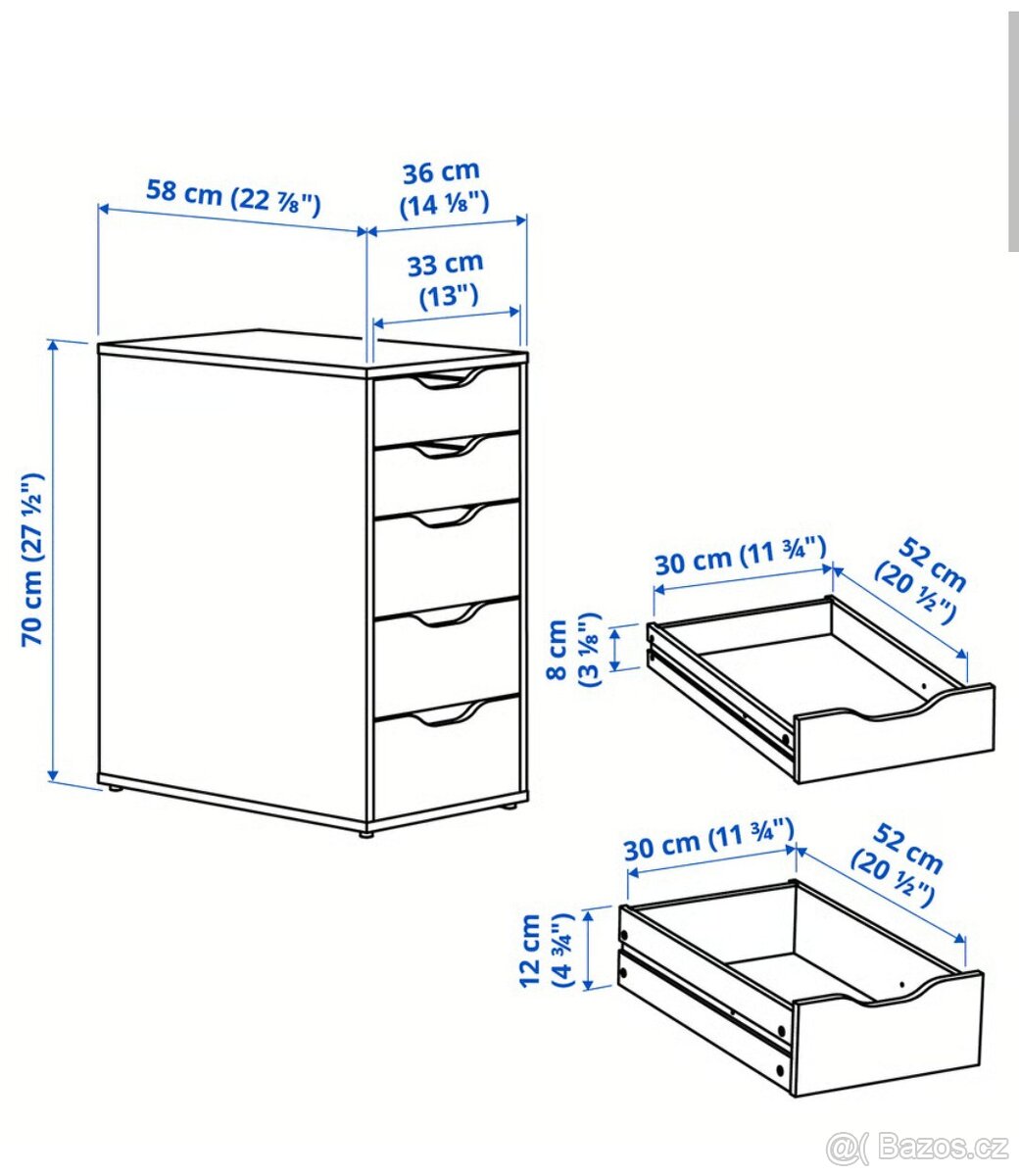 Zásuvkový díl ALEX Ikea - 5