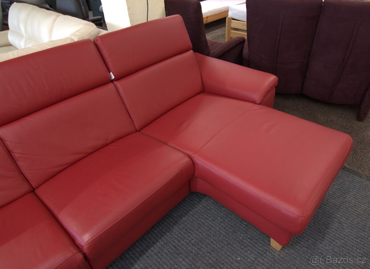 Sedací souprava rohová - kůže - 5