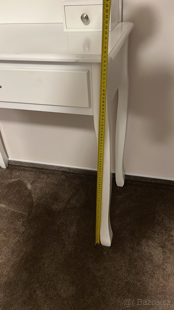 Toaletní stolek - bílý - 5