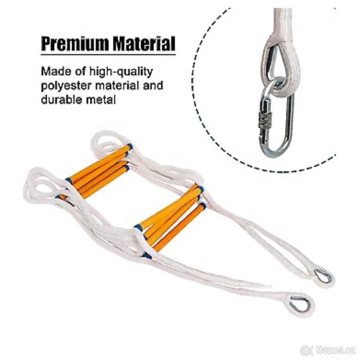 Požární únikový ohnivzdorný bezpečnostní žebřík 680 cm - 5