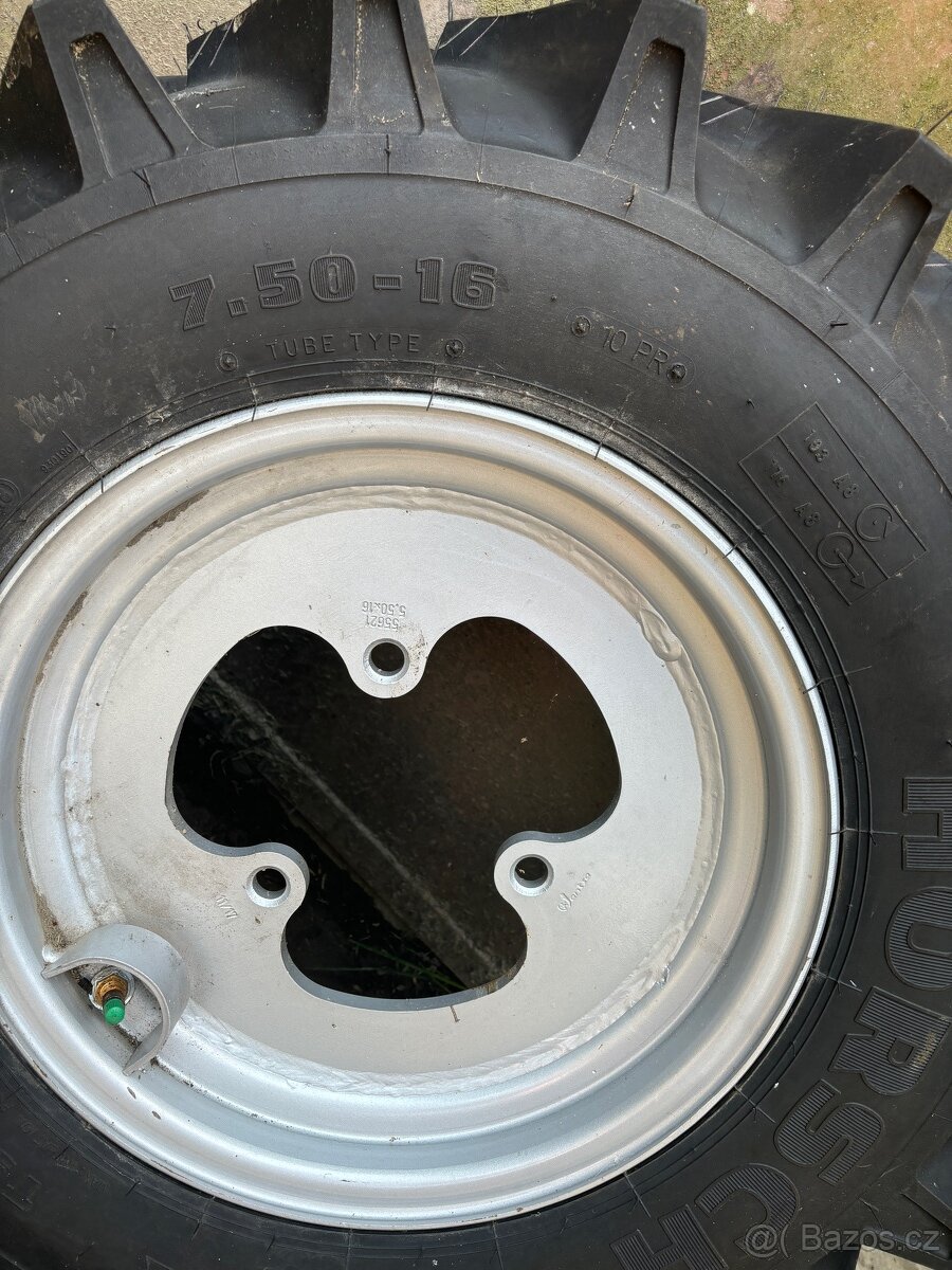 Nové kompletní kolo s ráfkem TS-08 7.50-16 na secí stroj - 5