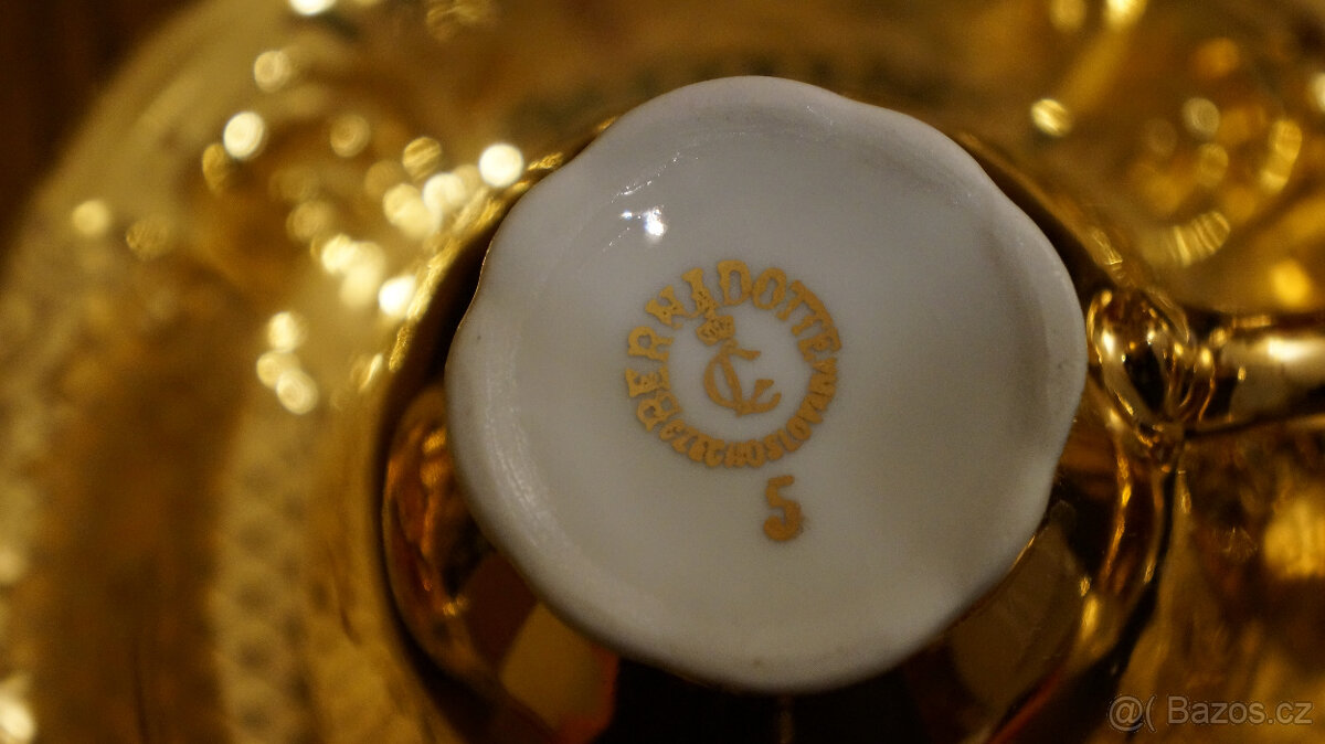 Celozlatá kávová souprava Bernadotte - 5