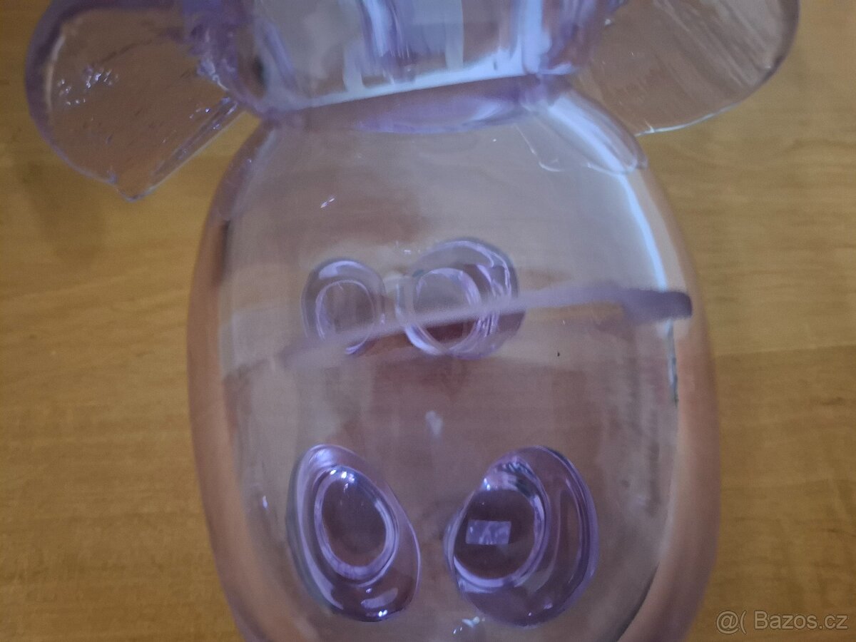 Hutní sklo slon pokladnička - 5