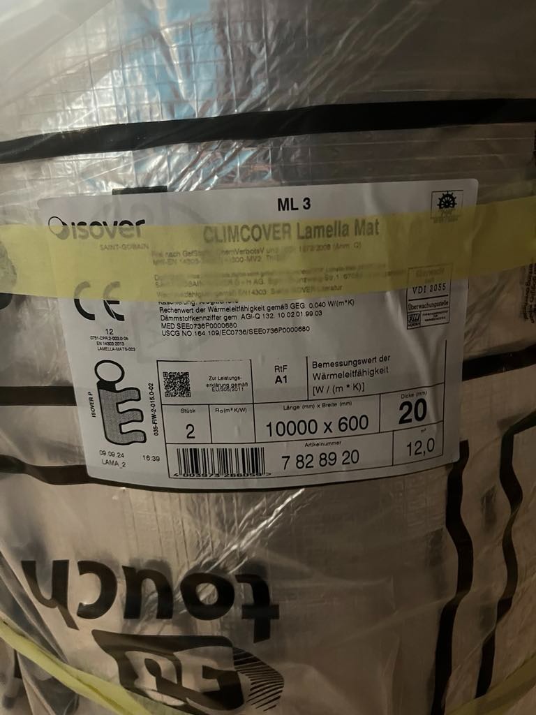 Technická izolace ISOVER ML3, tl. 20 mm - 5