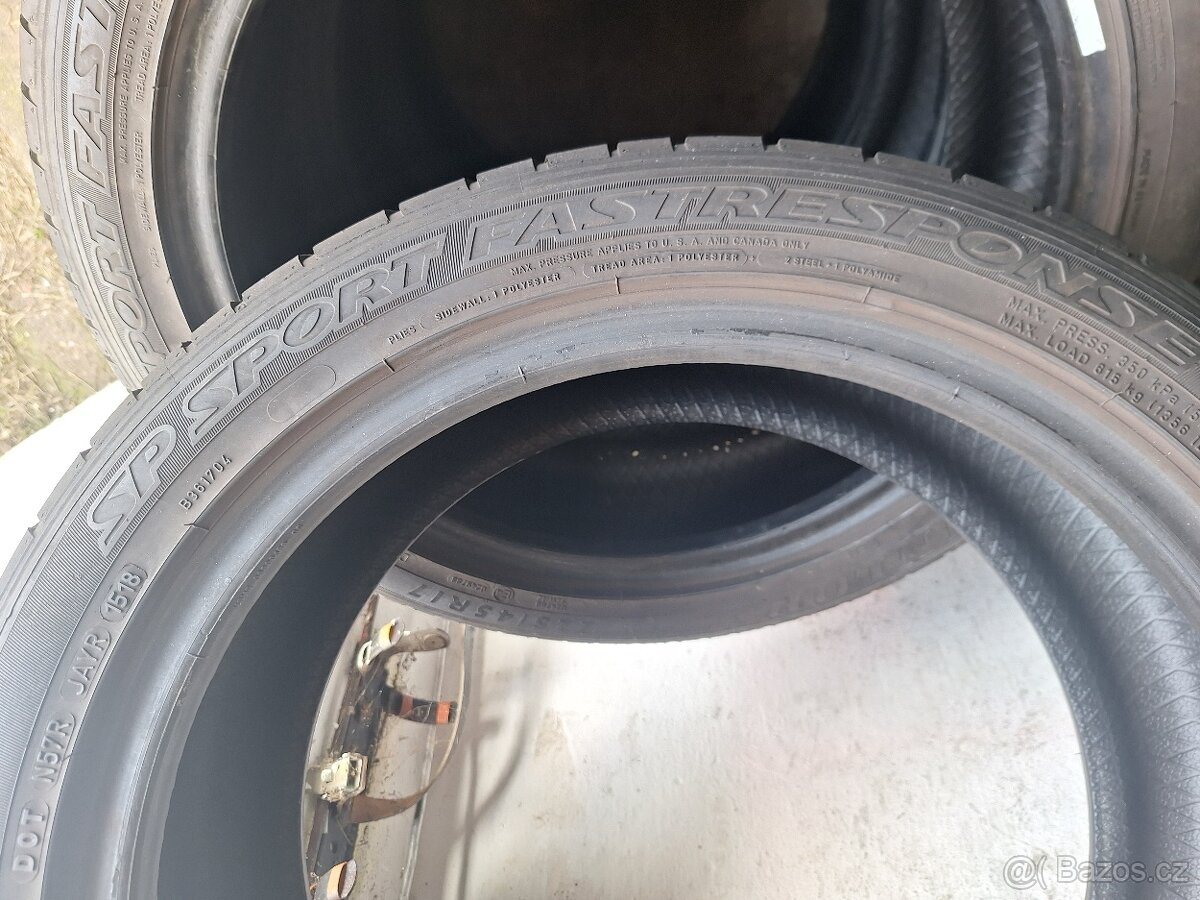 Prodám letní pneu 225/45/17 Dunlop - 5
