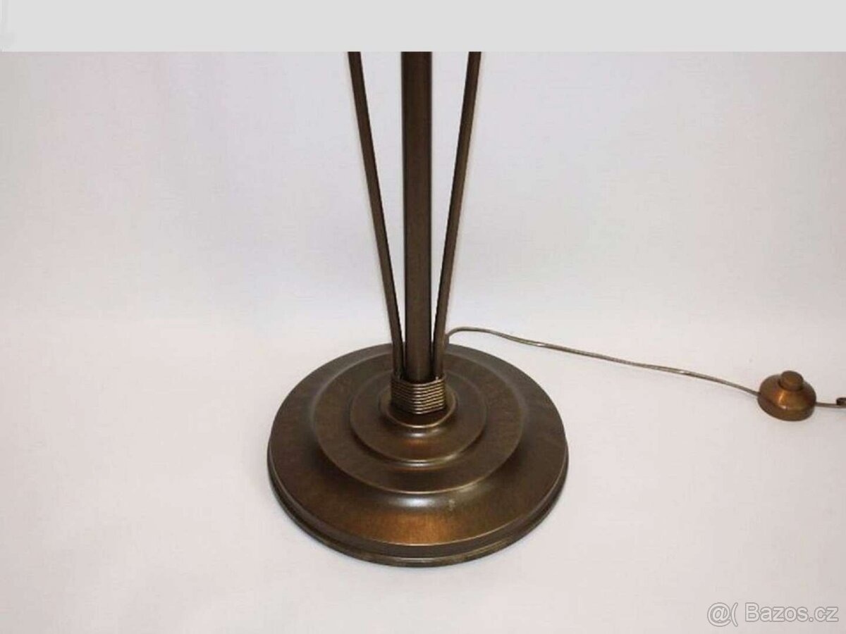 Vitrážová Tiffany stojací lampa-nová 2xE27-průměr 41 cm - 5