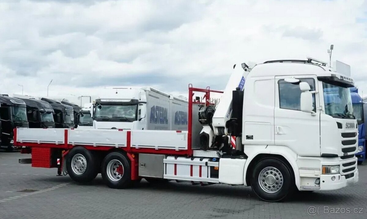 Scania G 490 - 6x2 - Valník + HR-HMF 3220 K7