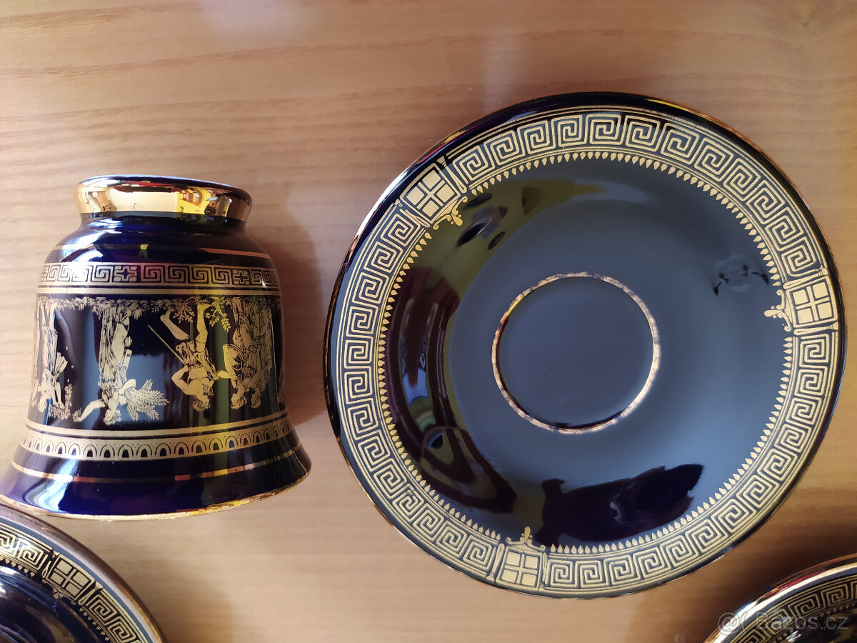 Servis zn. SELENCY zlacený 24K hand made in Greece - 5