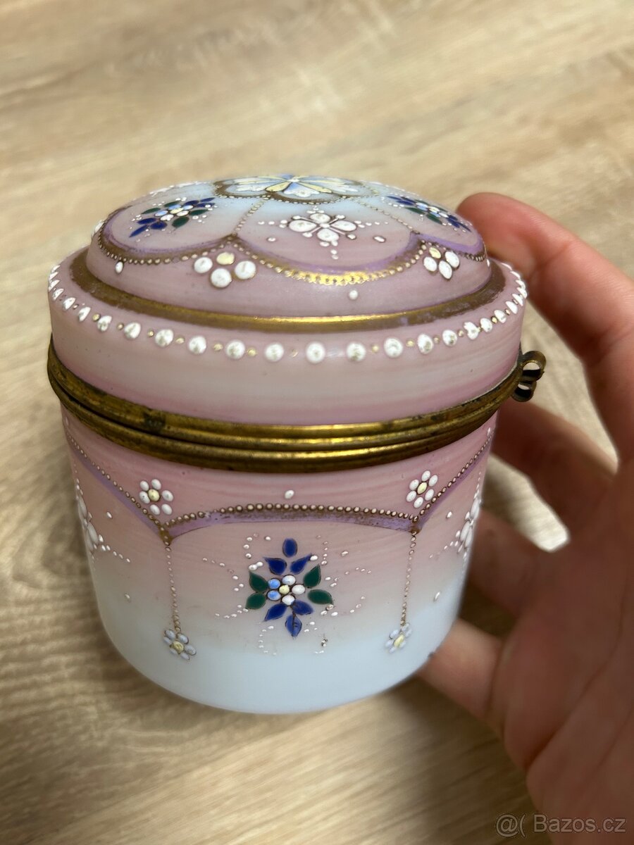 Opalování skleněná krabička - šperkovnice - 5