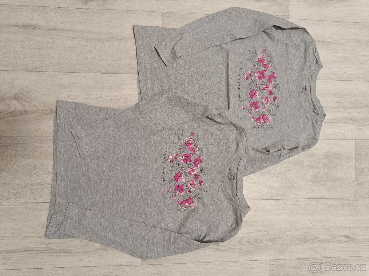 Různá trika s dlouhým rukávem vel. 134 - 5