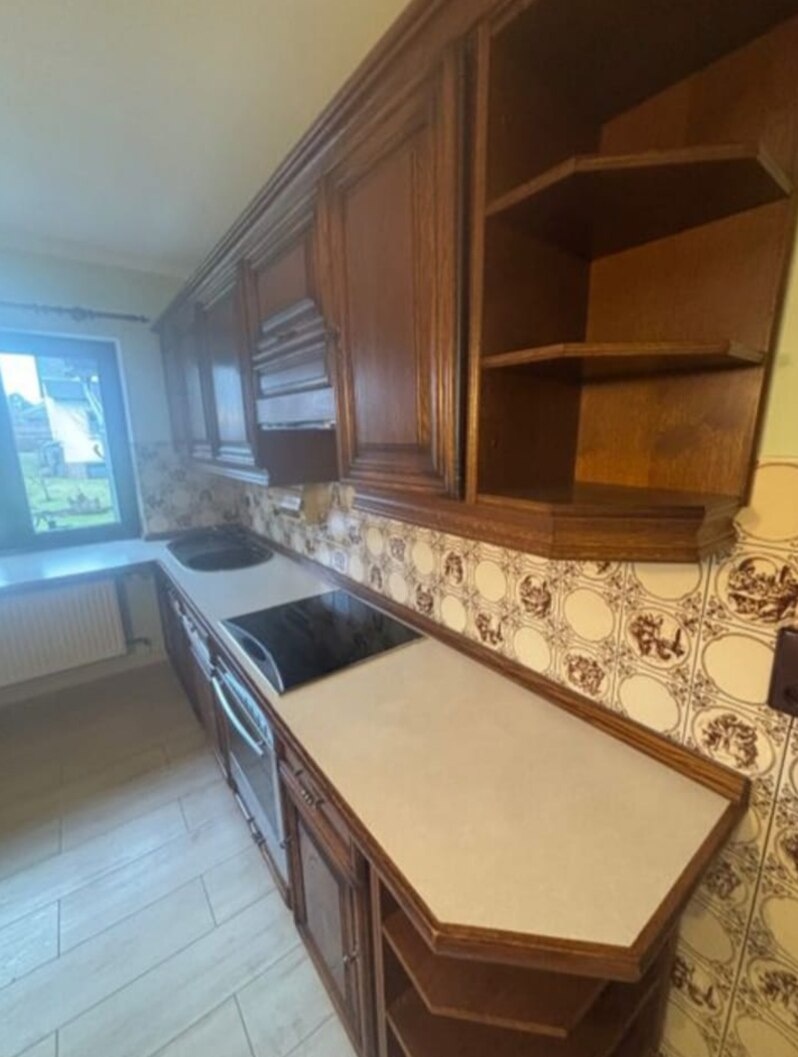 Rustikální linka tmavý dub se spotřebiči,6176 - 5