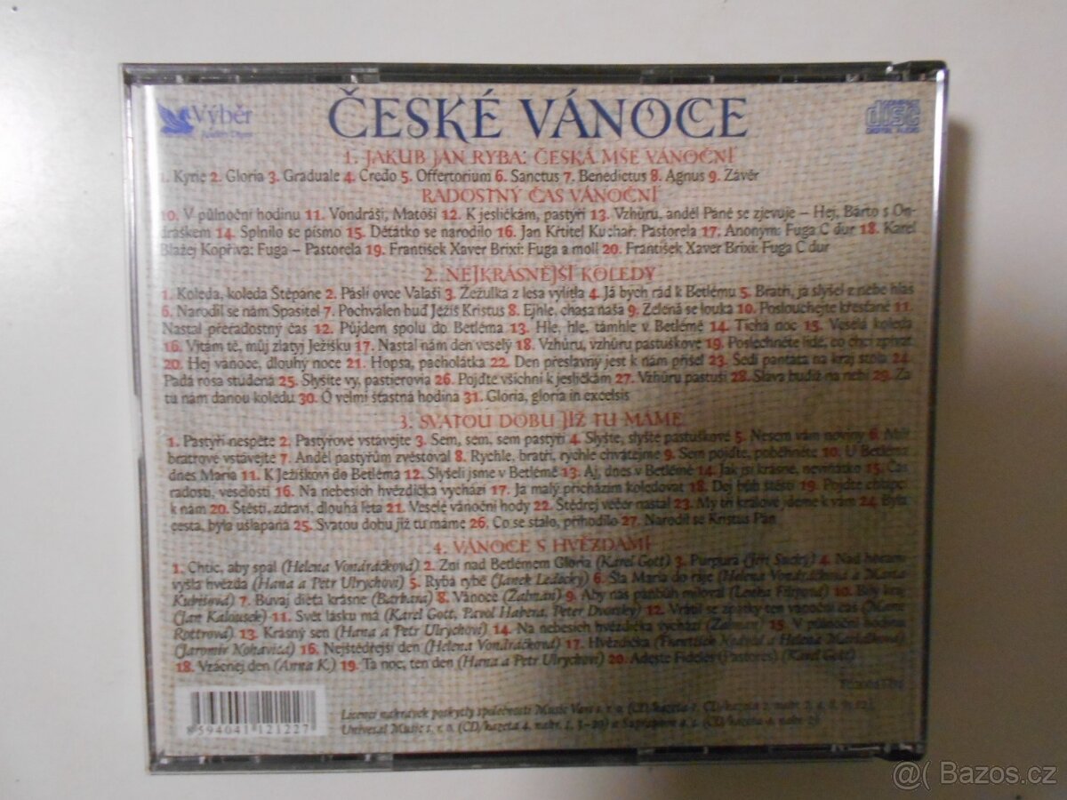 VÁNOČNÍ STROMEČEK + OZDOBY + 4 x CD - ČESKÉ VÁNOCE - 5