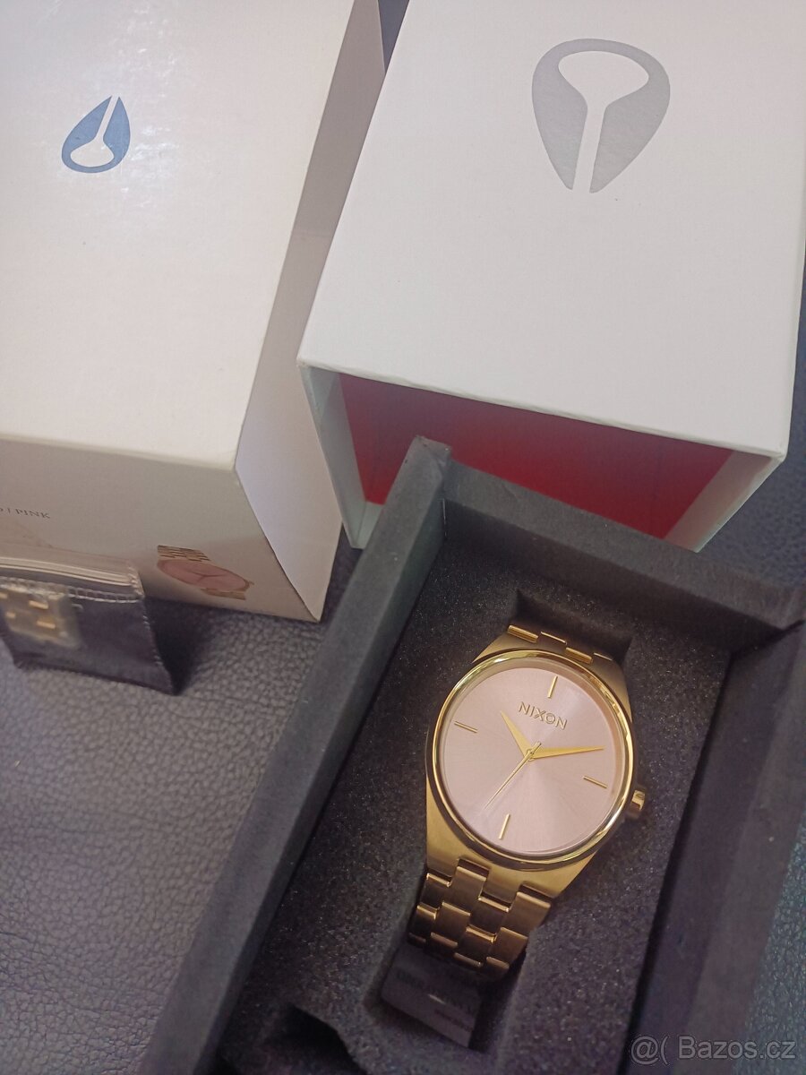 Dámské hodinky Nixon Idol Light Gold/Pink - 5