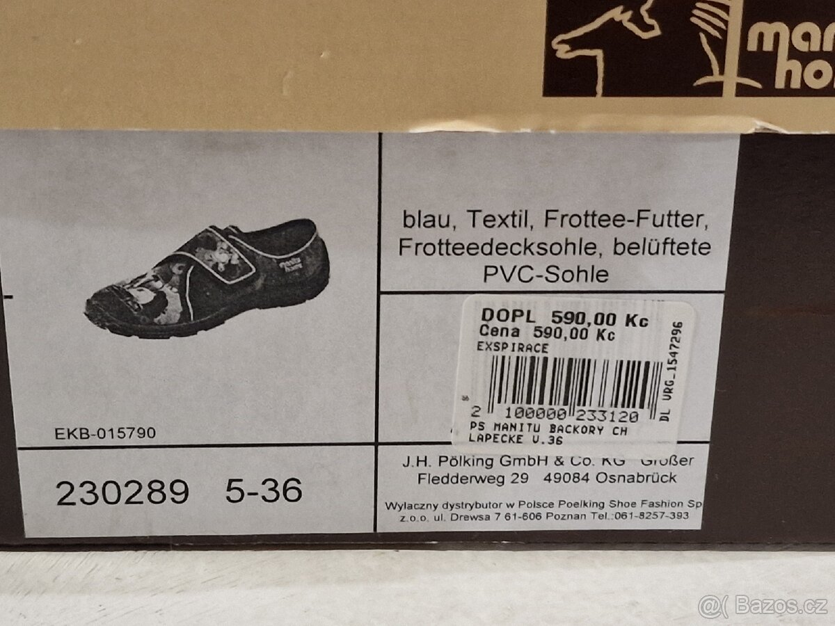 Prodám nové dětské bačkůrky - velikost 36 - 5