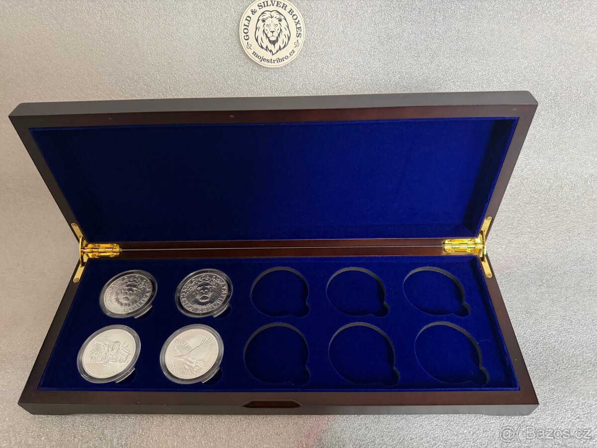 Univerzální etue pro stříbrné mince 10x 1oz 45mm - 5