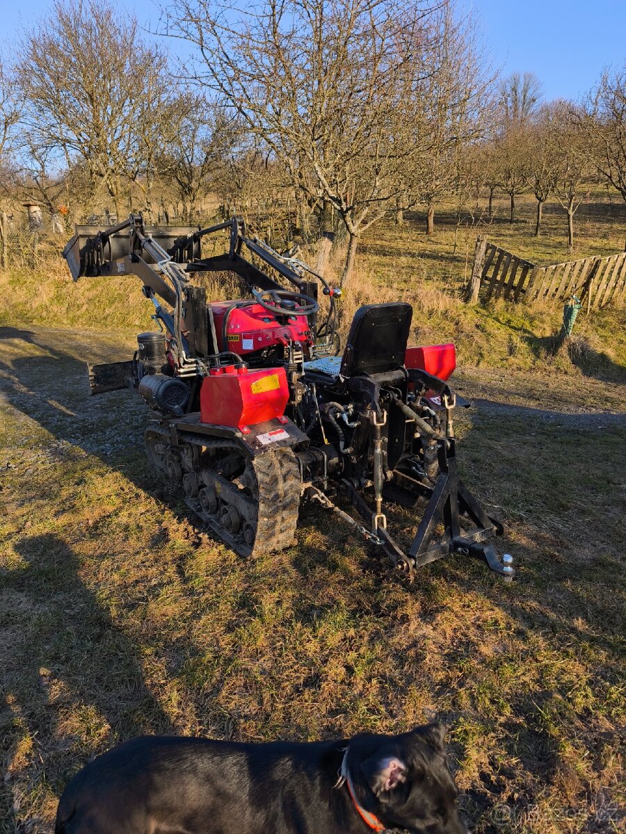 Traktor 50hp +čelní nakladač+radlice+rotavator+bagr - 5