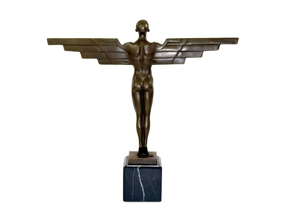 IKARUS - ART DECO BRONZOVÁ SOCHA - 5