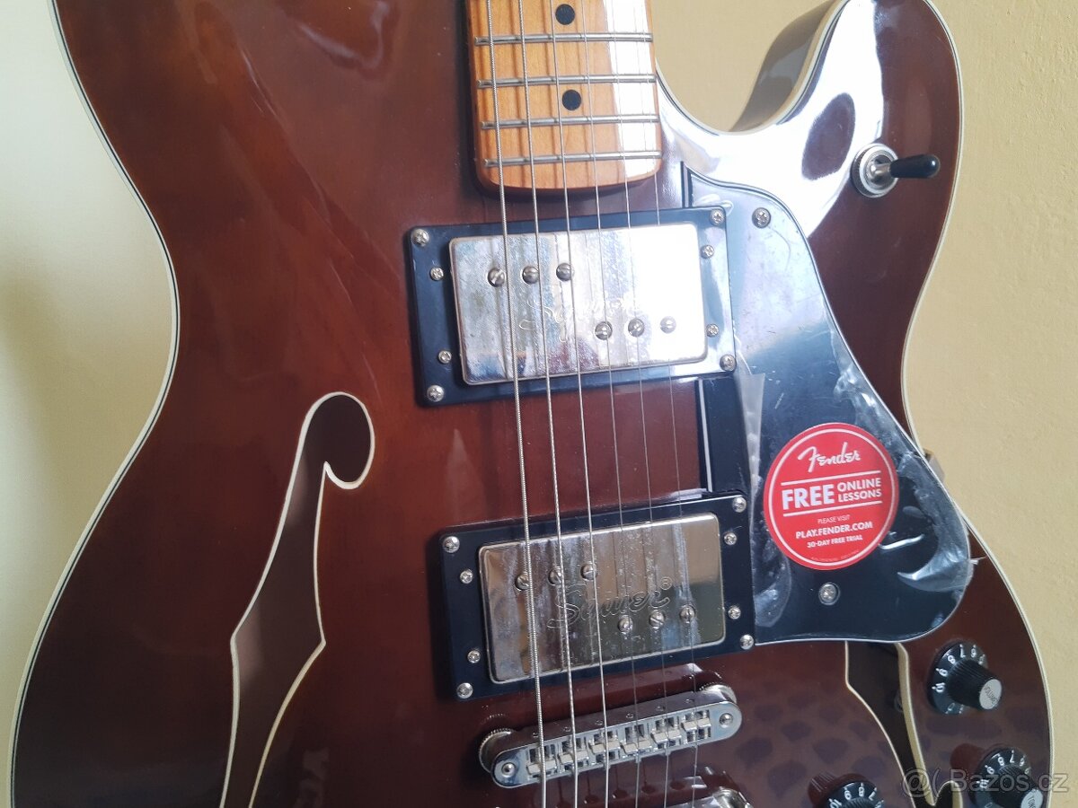 Squier Starcaster + efektor, looper, mikrofon, sluchátka. - 5