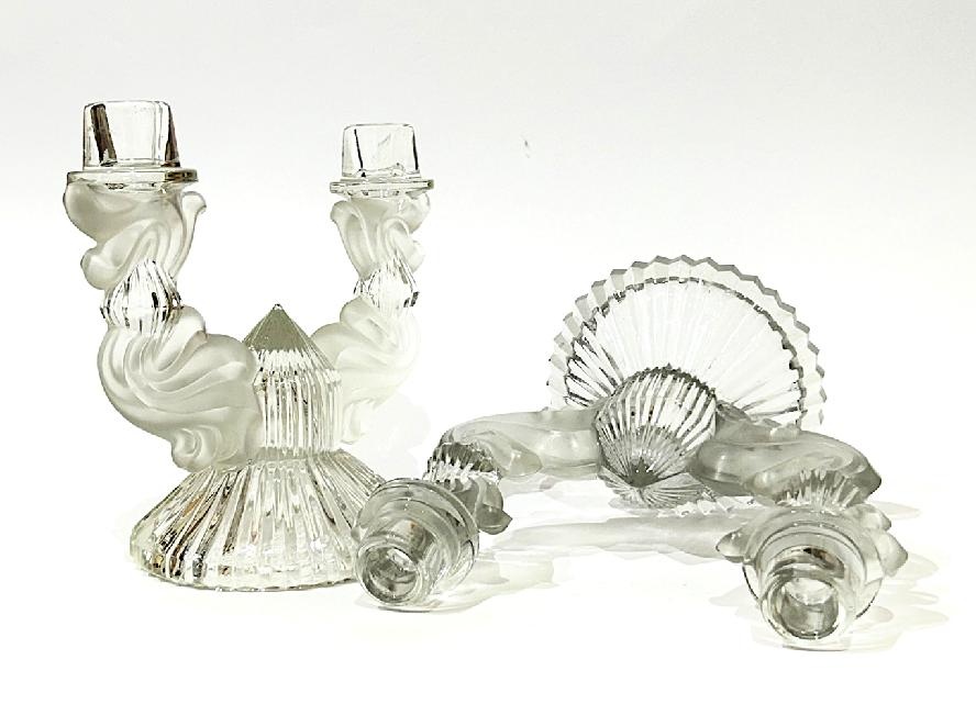 Svícny 2x / Art Deco/ Libochovice - 5