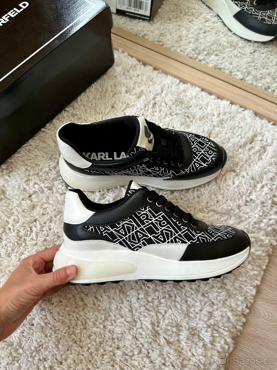 KARL LAGERFELD ČERNÉ TENISKY - 5