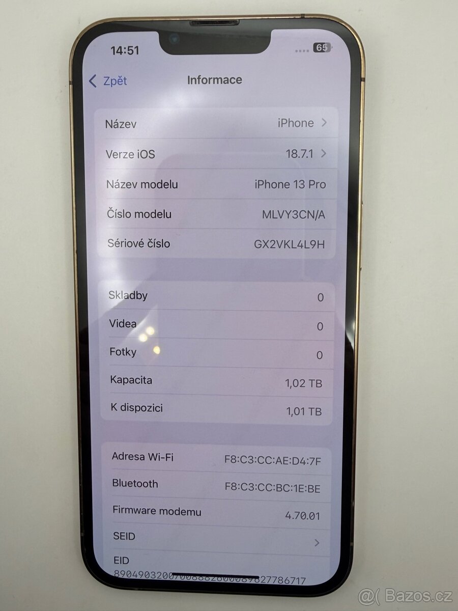 Prodám iPhone 13 Pro – 1 TB, zlatý - 5