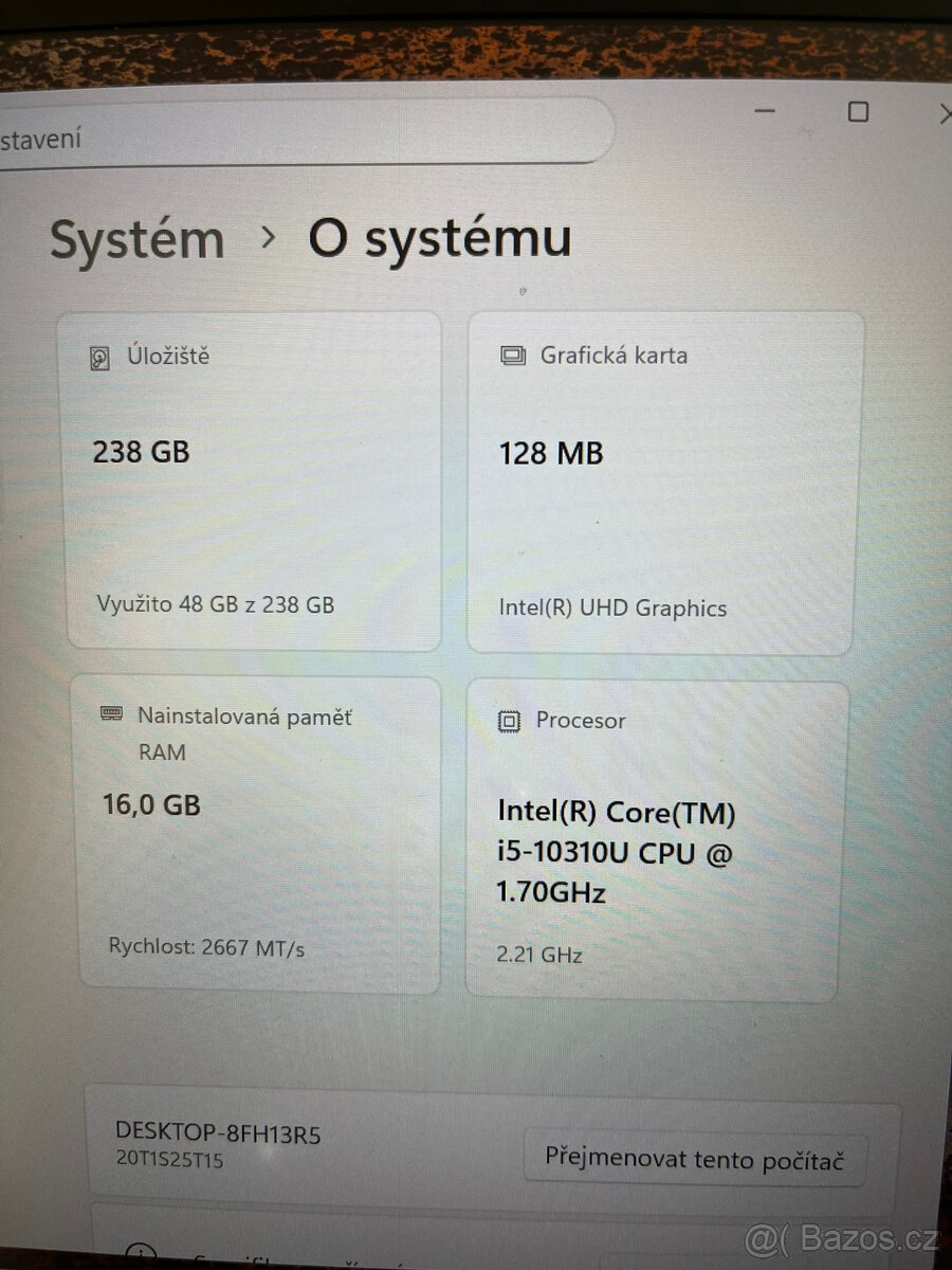 Lenovo ThinkPad T14s Gen 1 – i5/16GB/256GB - 5