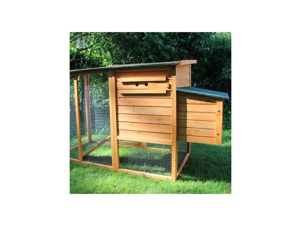 Kurník pro slepice KK04 (až pro 4 slepice), hnědý - 5