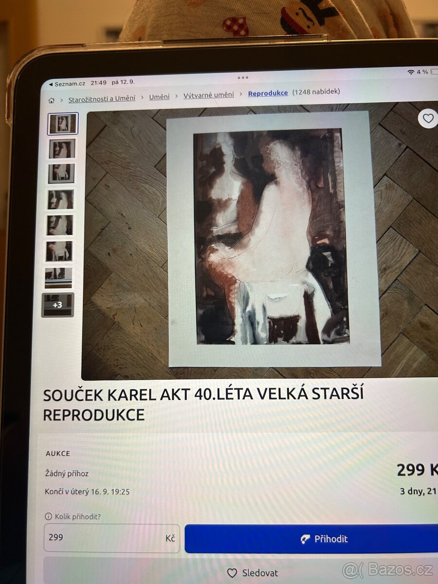 Retro obraz akt Souček Karel - 5