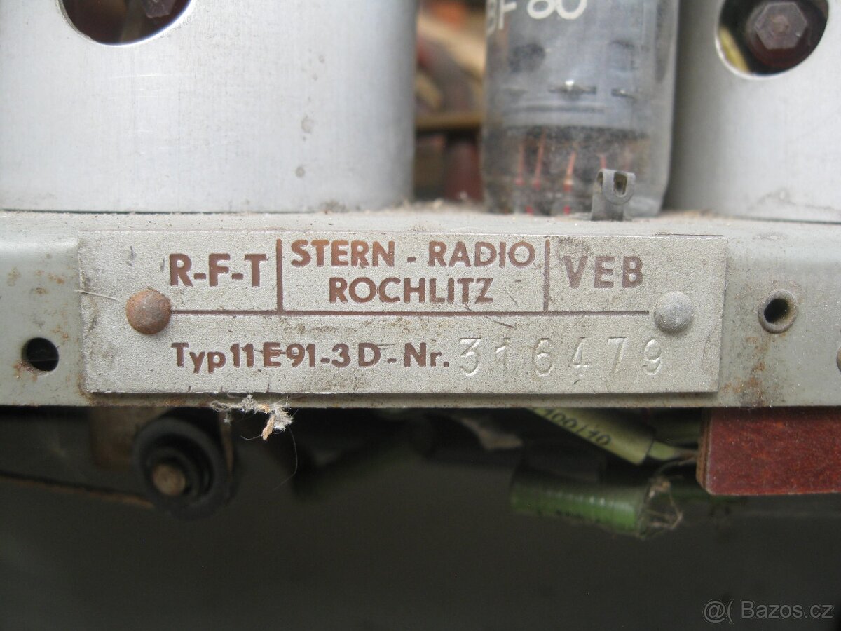rádio RFT Stradivari 11E91-3D - 2.kus 1200kč - 5