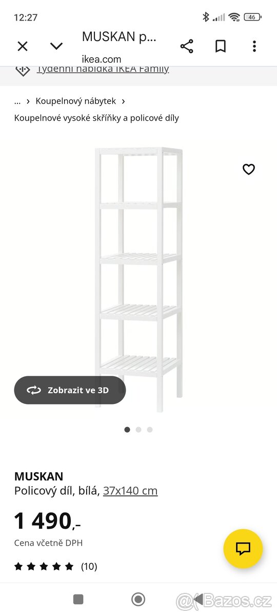 Regál Muscan IKEA - 5